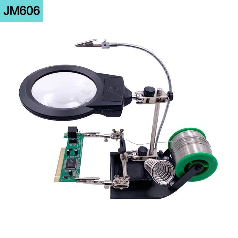Soldering Magnifying Glass With Light